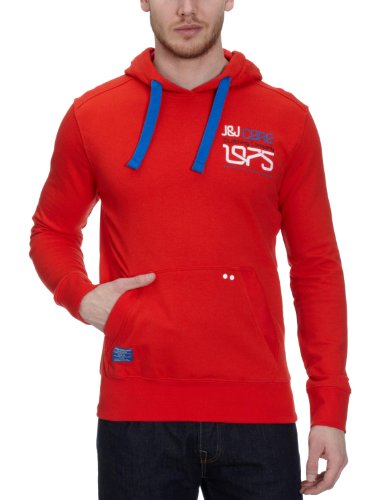 JACK & JONES Herren Sweatshirt 12054636, Gr.48/50(M), Rot (FIERY RED) Preisvergleich