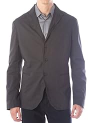 John Varvatos Mens Jacket Coal Sz 54 JVS0678-AHEA