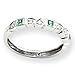 14k White Gold Diamond & Emerald Ring Diamond