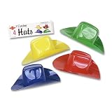 Mini Plastic Cowboy Hats (4 count)