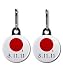 SUPPORT JAPAN Earthquake Tsunami Survivors Flag 2-Pack 1 Black Zipper Pull Charms