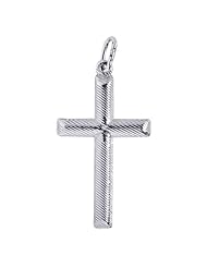 Sterling Silver Cross Pendant ( 20 x 45 mm )
