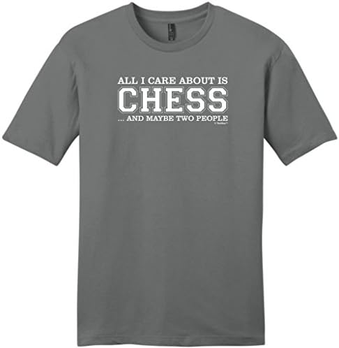 All I Care About is Chess and Maybe Two People Young Mens T-Shirt Small Grey