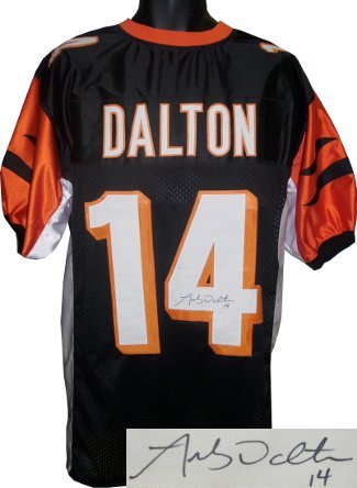 Andy Dalton Signed Cincinnati Bengals Black Prostyle Jersey
