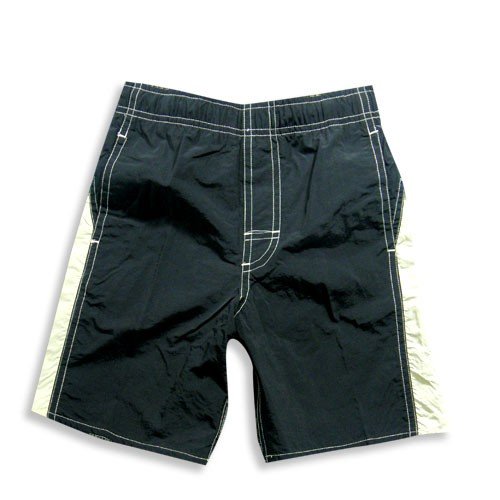 Utobia - Boys Bathing Suit, Black, Khaki, Yellow (Size 4/5)