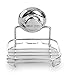 BINO SMARTSUCTION Chrome Shower Caddy, Soap Dish