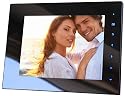 NIX TS08C - Designer Cordless 8 inch Digital Picture Frame, Internal Rechargeable Battery & 'Blue Lite' Touch Sensitive Controls