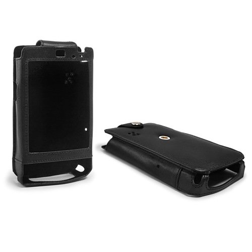 BoxWave Designio HP iPAQ 210 Leather Sleeve - Premium Grade 100% Genuine Leather Sleeve Pouch with Detachable Belt Clip - HP iPAQ 210 Cases and Covers