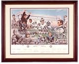 Chicago Bears Team Autographed Signature Series 75th Anniversary Framed 43x34 Print