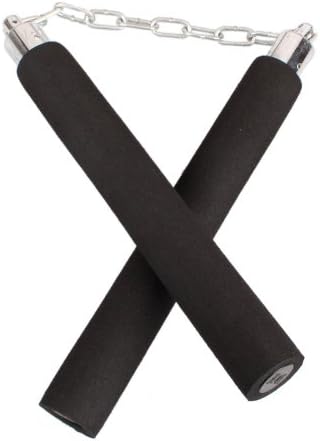 Children Kids Foam Padded Training Nunchucks Nunchaku Black