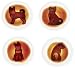 4pcs Ceramics Dog/Panda Relief Seasoning Dishes Sushi Dipping Bowl Appetizer Plate,3.5