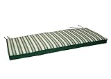 from Kurtis Home Living Kurtis Outdoor Garden Furniture Bench Cushion - Green/ Pinstripe Model KHL413052