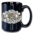 New Orleans Saints VIP Black 12 oz Collector's Coffee Mug - NFL Football Fan Shop Sports Team Merchandise