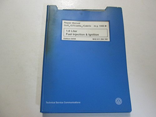 1993 1997 VW Golf GTI Jetta Cabrio 1.8 Fuel Injection & Ignition Repair Manual
