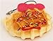 Hello Kitty waffle pink bow squishy charm