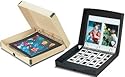 Light Impressions 3 Ring Archival True Core Binder Box Storage Album with 1.5" O Rings, 12.25" x 13.25", Black.