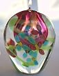 Glass Oil Candle, Mouth Blown Murano Glass Style Oil Lamp GPZP11.