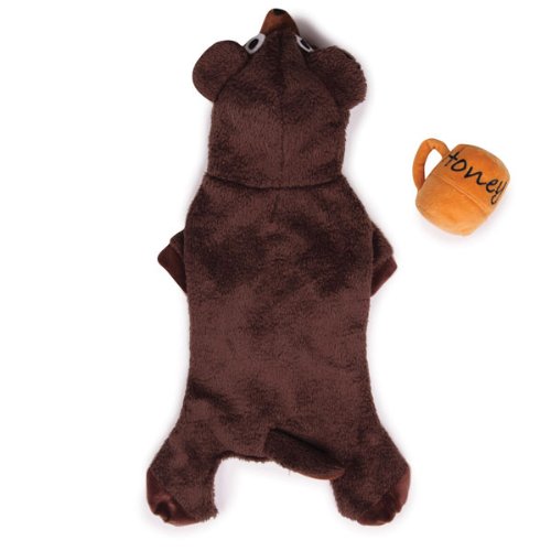 Zack & Zoey Polyester Lil Honey Bear Dog Costume, X-Large, Brown