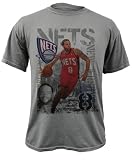 Deron Williams New Jersey Nets Titanium Caged Player Soft Hand Pigment-Dyed Premium T-Shirt