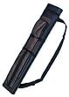 2x2 Hard Pool Cue Billiard Stick Carrying Case, Brown-Black