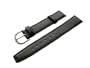 18mm KALB LEDER UHRENARMBAND UHRBAND UHRENBAND UHRENARMB�NDER UHRARMBAND WATCH STRAP SCHWARZ SILBERSCHLIE�E
