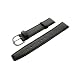 18mm KALB LEDER UHRENARMBAND UHRBAND UHRENBAND UHRENARMB�NDER UHRARMBAND WATCH STRAP SCHWARZ SILBERSCHLIE�E