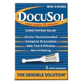 Click here to buy Docusol Constipation Relief, Mini Enemas 5 ea by Docusol.