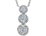 Diamond Pendant Necklace 1 Carat (ctw) in 14K White Gold