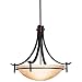 Kichler Lighting 10778OZ 1-Light 70-Watt Olympia Fluorescent Inverted Pendant, Old Bronze