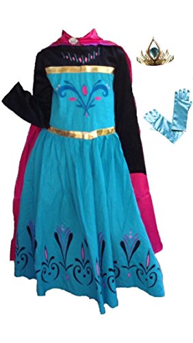 Inspired Elsa Coronation Dress, Tiara and Gloves Set (8-10 Years)