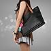 Hunnt Retro Fashion Women's Tote PU Leather Shoulder Bag