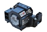 Battery1inc Replacement Projector Lamp with Housing V13H010L41 ELPLP41 for EPSON PowerLite 77c PowerLite 78 PowerLite S5 PowerLite S6 PowerLite W6 CINEMA 700 EX21 EX30 EX50 EX70 Projectors