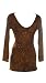Sexy Sparkle Brown Micro Mini Nightclub Dress (MED)