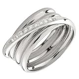 Forzieri 18K White Gold Diamond Band