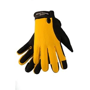 West County 019GXL Men's Work Glove, Gold, Extra Large