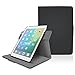 iPad Air 2 Case - roocase Orb 360 Rotating Folio Leather Cover with Sleep / Wake Feature for Apple iPad Air 2 (2014) with Stand Support Landscape, Portrait & Typing View - Black