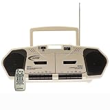 New - Califone Dual Cass Recorder w/CD/AM/FM 2W