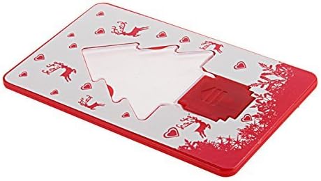 Ivaee Portable Pocket LED Card Light Lamp Put in Purse Wallet Christmas Tree Shape(5-pack,ship with Ramdon Color))