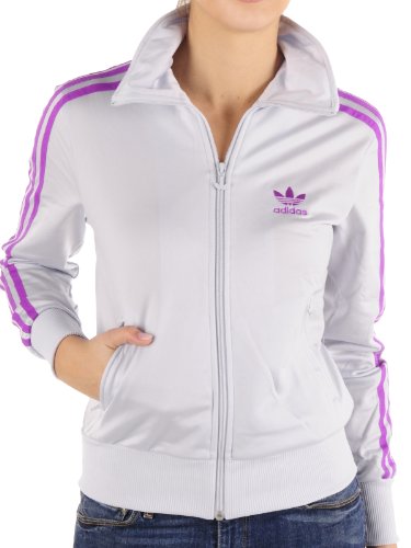 Adidas Damen Trainingsjacke Firebird, clear grey s12/ultra purple s12, 36, X33510 Preisvergleich