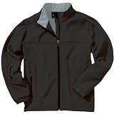 Men's Casual Soft Shell Jacket, Black/Vapor Gray