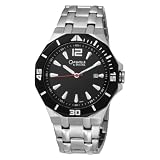 Caravelle by Bulova Men's 45B110 Black Dial Stainless Steel Watch