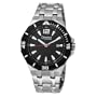 Caravelle by Bulova Men's 45B110 Black Dial Stainless Steel Watch