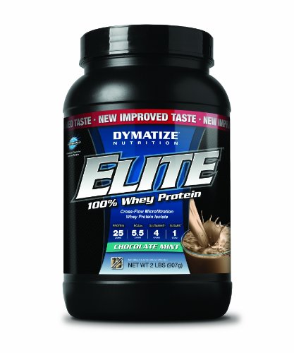 Dymatize Nutrition Elite Whey Protein Powder, Chocolate Mint, 2.07 Pound