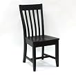 Carolina Cottage Prairie Schoolhouse Chair, Antique Black