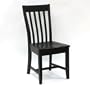 Carolina Cottage Prairie Schoolhouse Chair, Antique Black