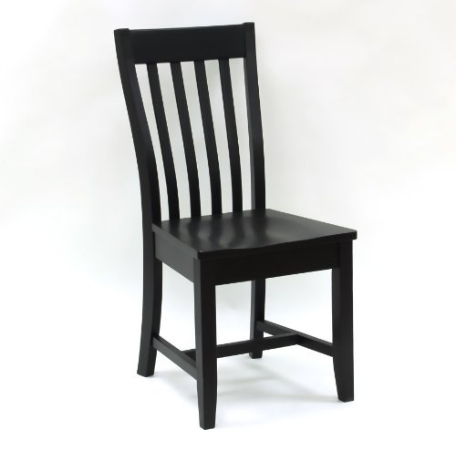 Carolina Cottage Prairie Schoolhouse Chair, Antique Black