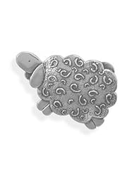 MMA Silver - Oxidized Sheep Pin/Pendant