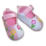 Infant Toddler Girl's Pink Applique Floral Mary Jane Shoe