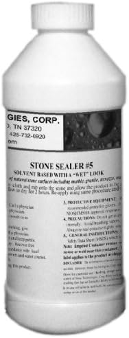 Stone Technologies CorpNon Gloss Natural Finish Invisible Solvent Based Concrete Brick Paver Sealer X-3S (1 Quart)