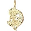 Betty Boop Charm 14k Gold 19mm